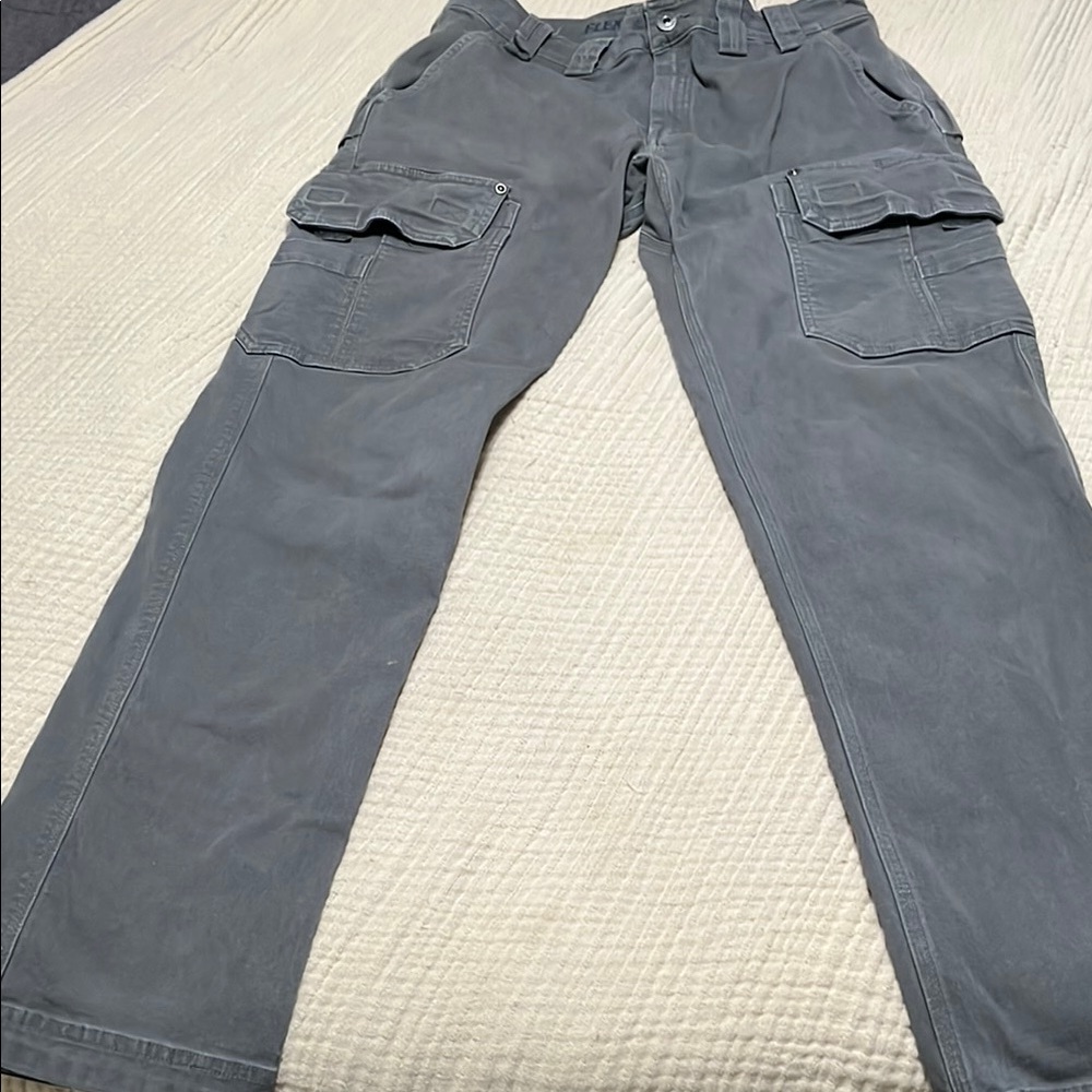 Duluth Trading Co Gray Cargo Pants with Utility Design